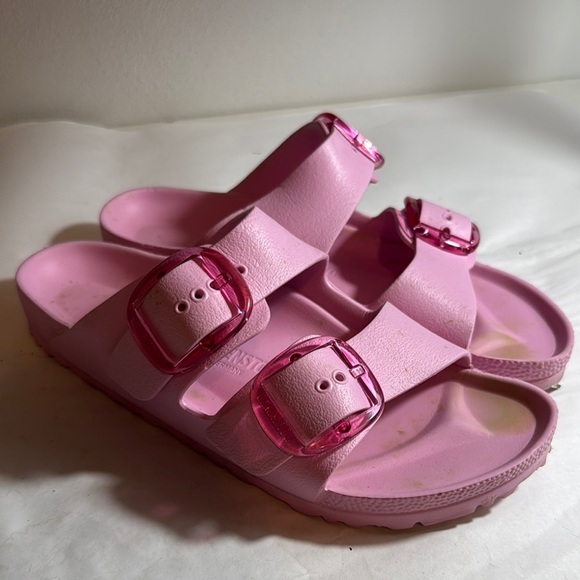 Used pink rubber style Birkenstocks women’s size 40 - Picture 1 of 6
